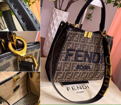 Fendi Tote Bag with Premium Features (brown 1)