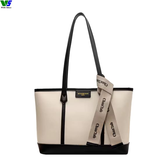 Stylish Tote Bag - AAA Quality Shoulder Handbag (black/white)