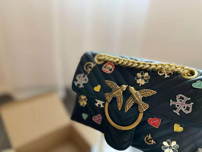 Pinko High-Quality Crossbody Bag (black)