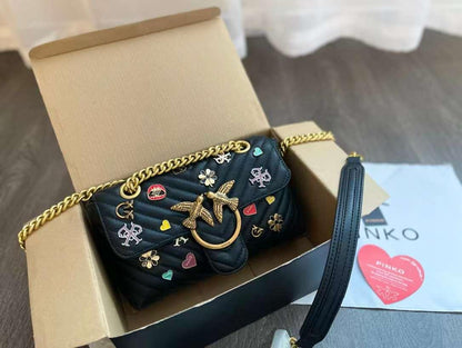 Pinko High-Quality Crossbody Bag (black)