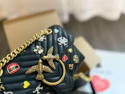 Pinko High-Quality Crossbody Bag (black)