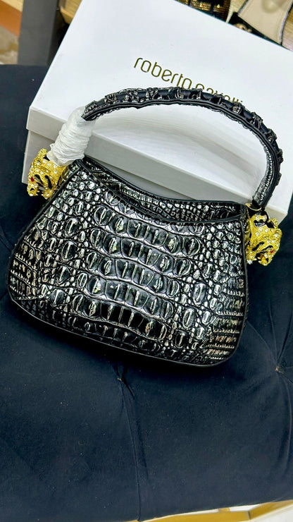 Roberto Cavalli High-Quality Crossbody Bag (Black)