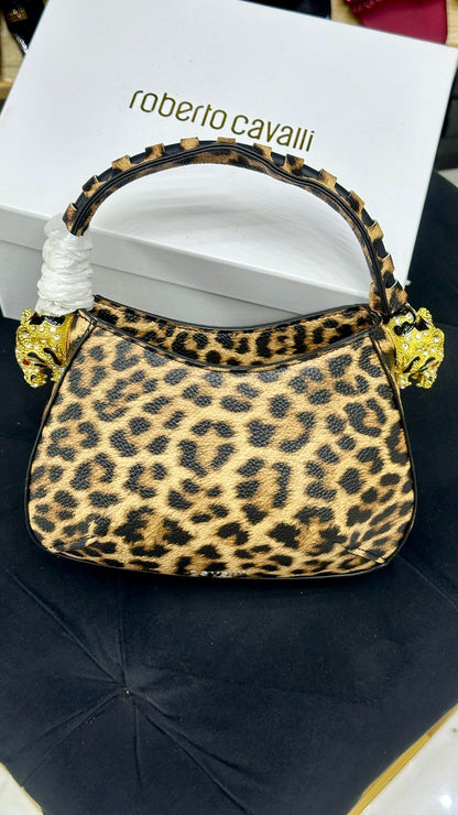 Roberto Cavalli High-Quality Crossbody Bag (Black/brown)