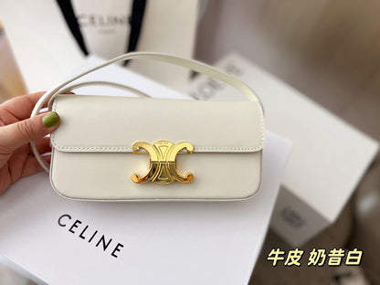 CELINE Crossbody Bag (white/gold)