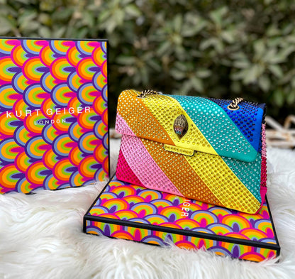 Kurt Geiger Cross Shoulder Bag – Stylish & Iconic (Multi Colours-1)