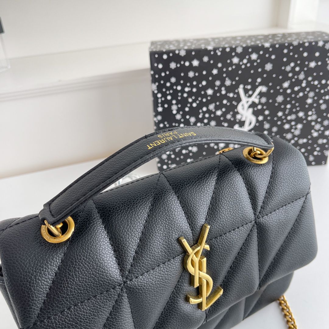SAINT LAURENT JAMIE 4.3 MINI IN LAMBSKIN (black/gold)