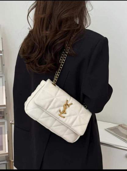 SAINT LAURENT JAMIE 4.3 MINI IN LAMBSKIN (white)