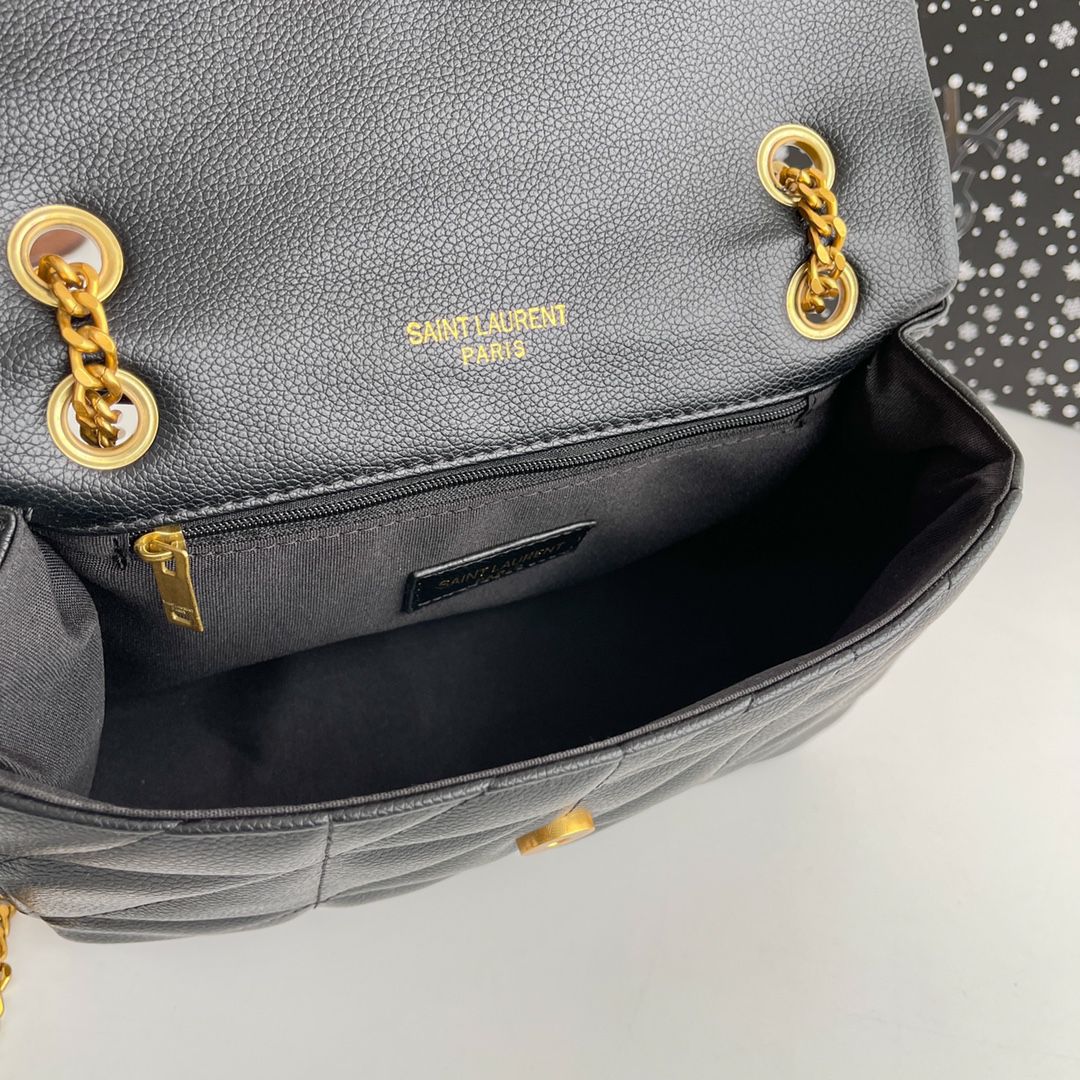 SAINT LAURENT JAMIE 4.3 MINI IN LAMBSKIN (black/gold)