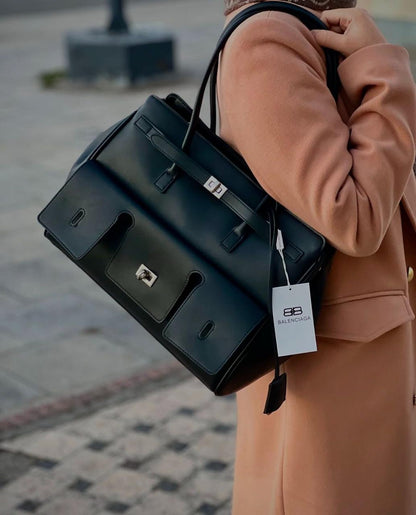 BALENCIAGA Bel Air Carry Bag (Black)
