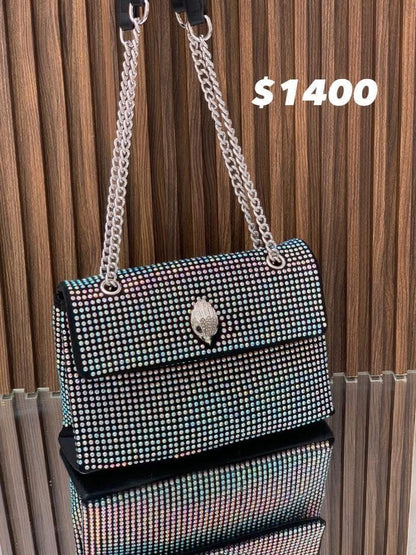 KURT GEIGER Cross Shoulder Bag (black/silver)