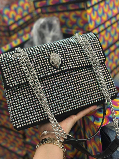 KURT GEIGER Cross Shoulder Bag (black/silver)