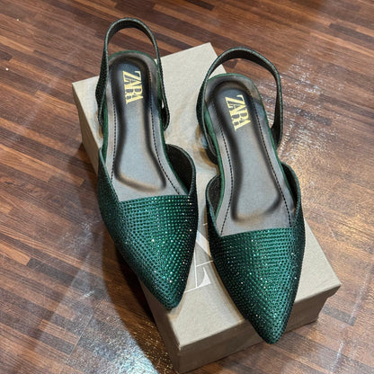 Zara Stone Flat (Green)