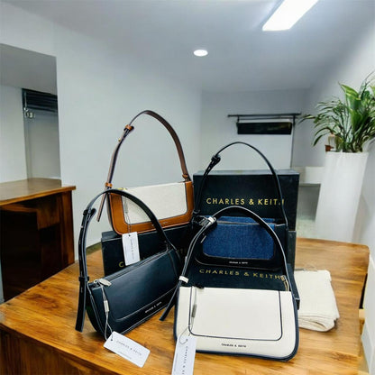 Charles & Keith – Premium Quality (White/brown)