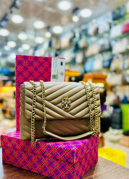 Tory Burch Large Size Handbag – Premium Quality (Brown)