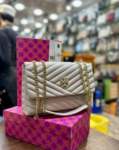 Tory Burch Large Size Handbag – Premium Quality (Beige)