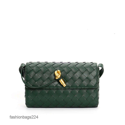 Bottega Veneta Woven Andiamo Crossbody Bag – Premium Quality (Green)