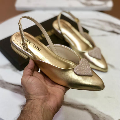 Jimmy Choo Pumps – Elegant Women's Shoes (Gold)