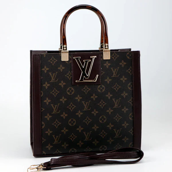 Louis Vuitton Luxury Women's Bag - Stylish Tote with Zip Closure (Brown) Design A