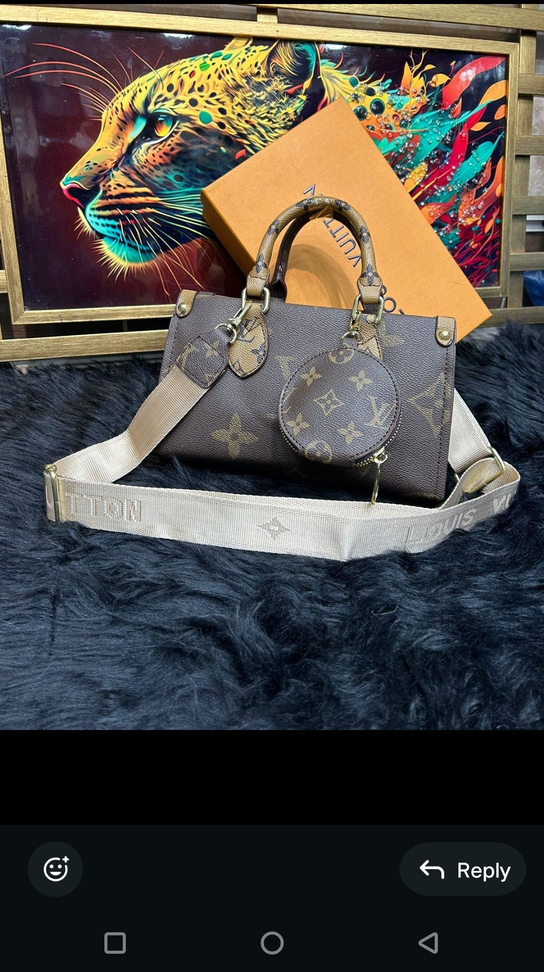 Louis Vuitton Women's Bag - Premium Quality with Box & Coin Pouch (Brown)