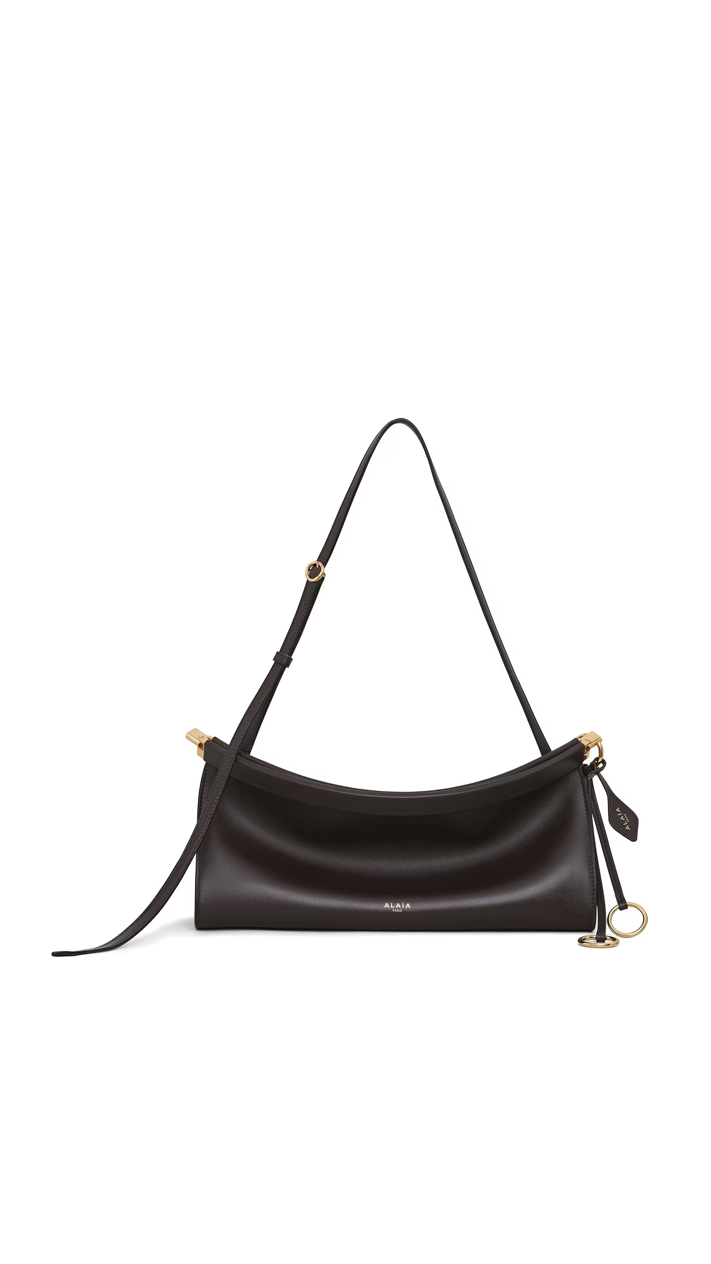 A-L-A-Ï-A Le Click East West Medium Shoulder Women Bag – Elegant Edition (Black)