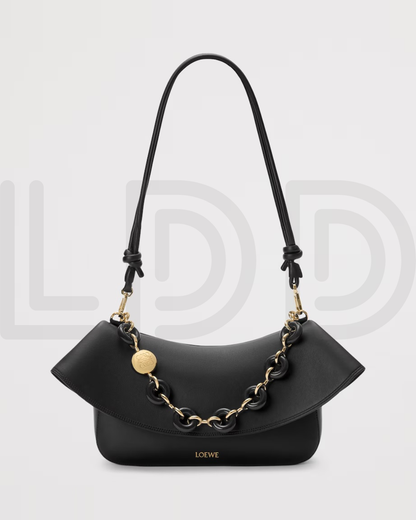 L-O-E-W-E Ola Medium Shoulder Women Bag – Modern Luxe Edition (Black)