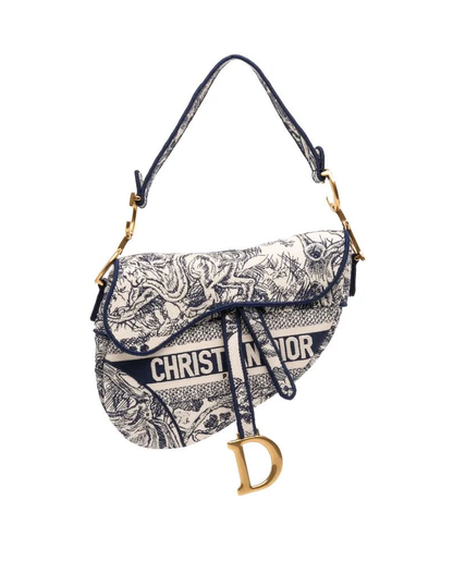 DIOR Saddle Bag – Premium Quality Designer Women Bag (Blue White)