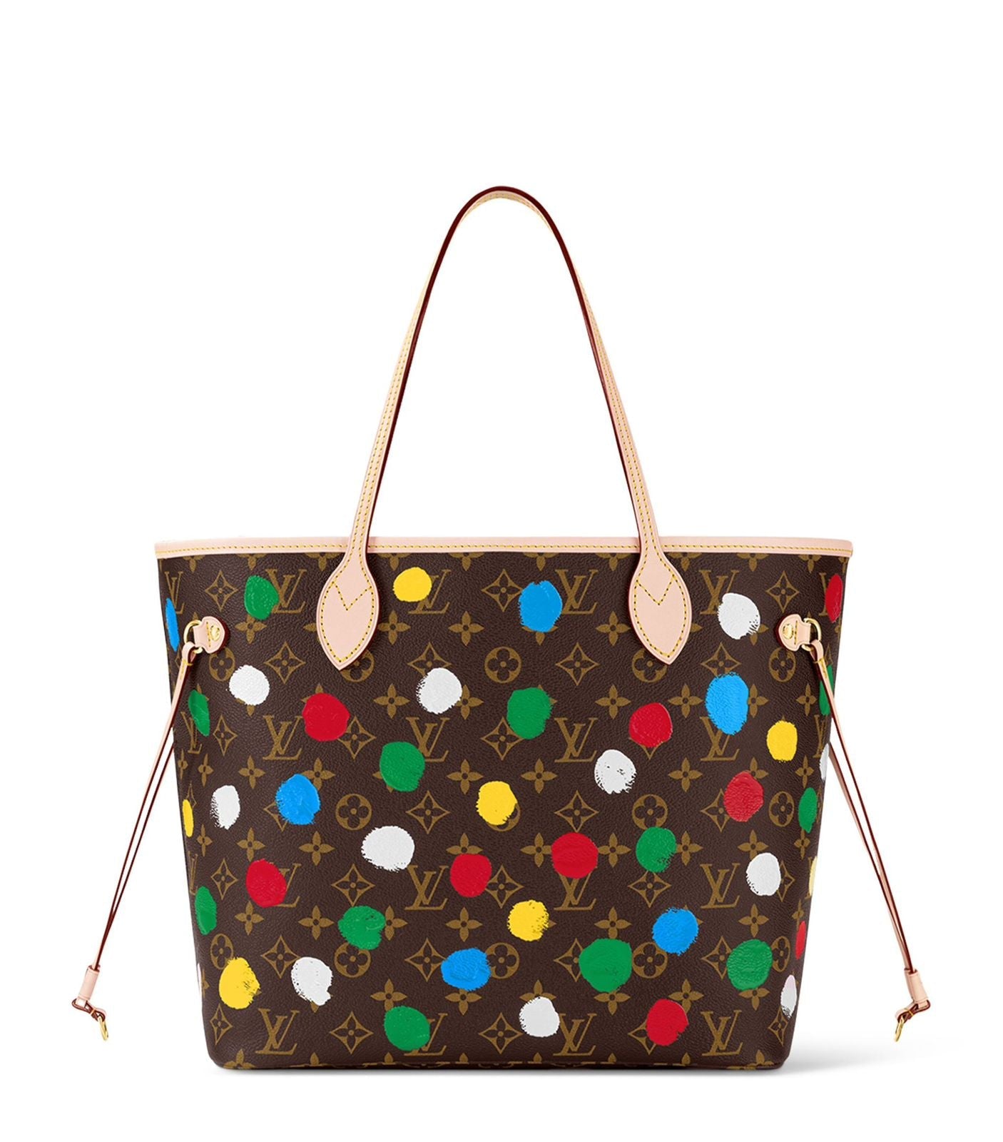 Louis Vuitton x Yayoi Kusama Neverfull MM Tote Bag (Brown / Beige Multi Colours)