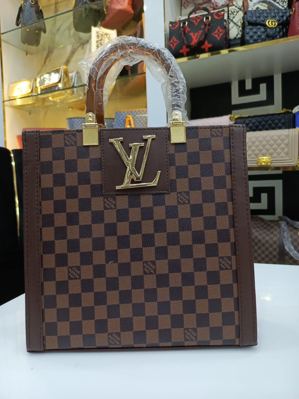 Louis Vuitton Luxury Women's Bag - Stylish Tote with Zip Closure (Brown) Design C