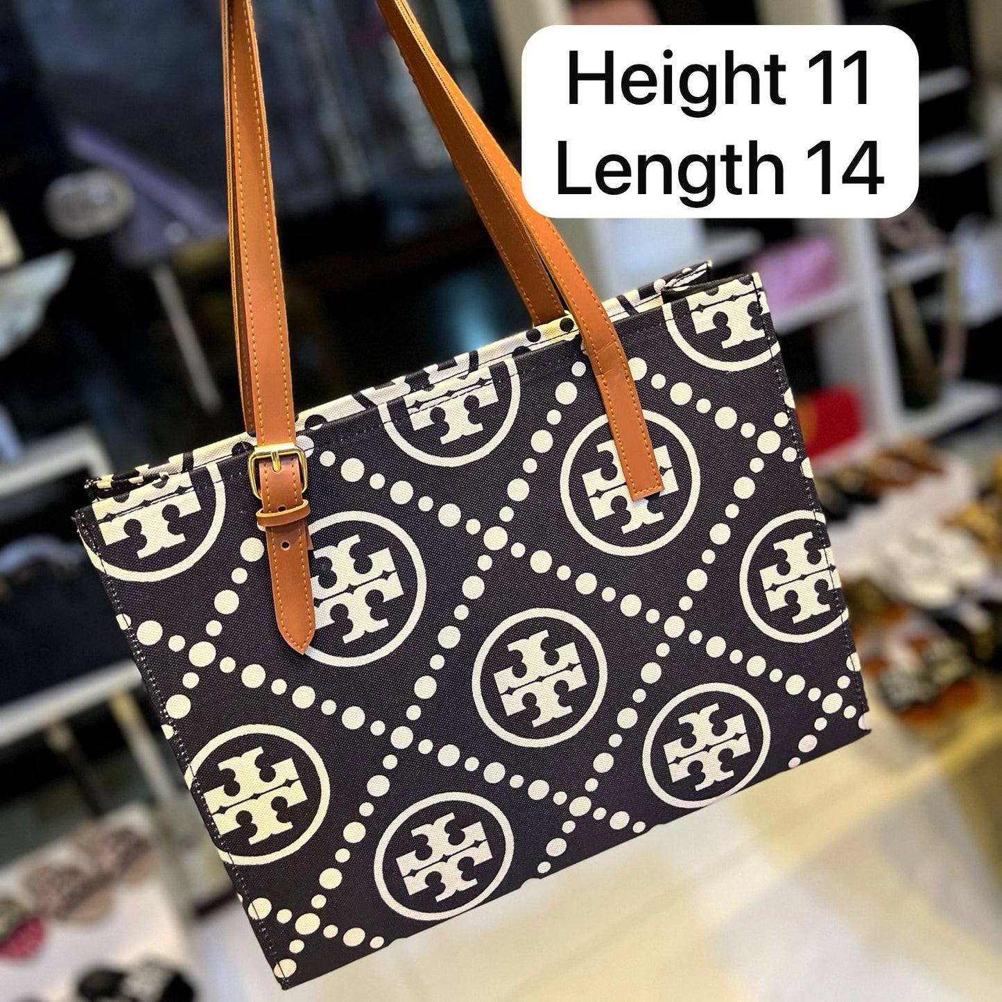 Luxury Women Bag - Tory Burch-Inspired Handbag with Brand Accessories (Black/White) Design-B