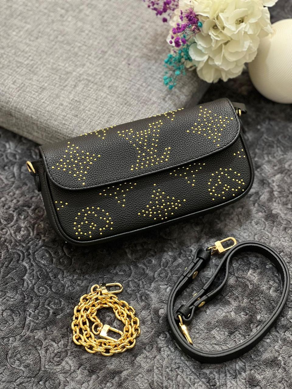 Stylish Women Bag - Louis Vuitton-Inspired Wallet on Chain Ivy with Magnetic Box