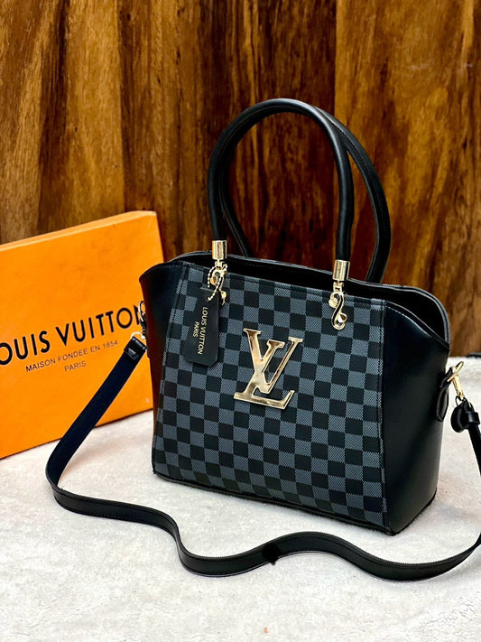 New Arrival Women Bag - Louis Vuitton-Inspired Masterpiece Branded Bag (Black Check)