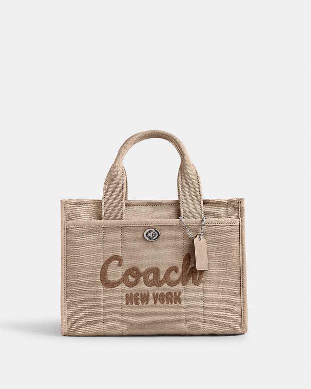 Stylish Women Bag - Coach Women's Cargo Tote Bag with Official Code CP164 (Beige)