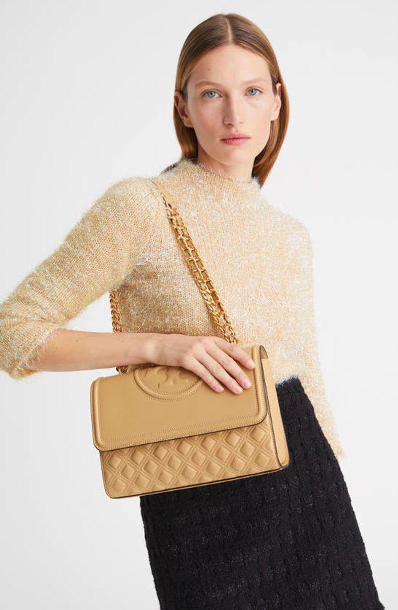 Tory Burch Cross Shoulder Bag with Long Chain - Premium Women Bag (Brown)