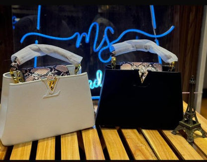 Louis Vuitton Capucines Bag (white)