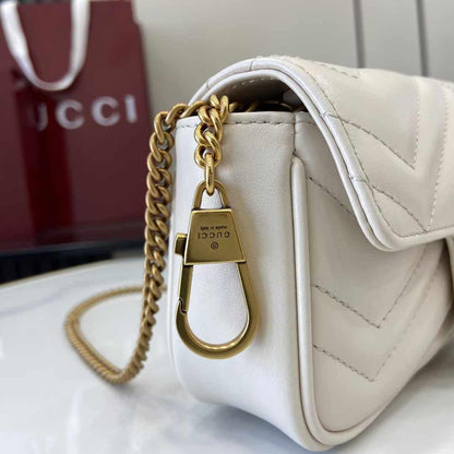Premium GUCCI Marmont Women Bag Red Packaging (White)