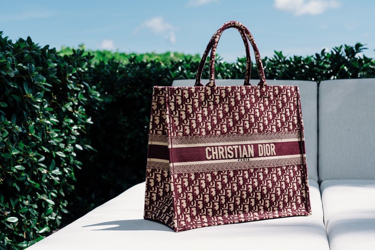 Christian Dior Book Tote - Master Quality Women Bag with Branded Details (Red-Design-2)