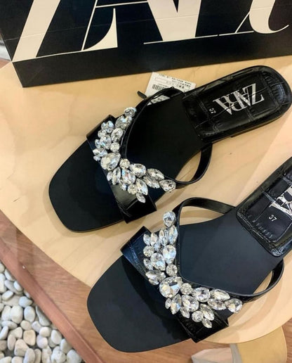 New Arrival – Zara-Inspired Slippers with Brand Box (Black)
