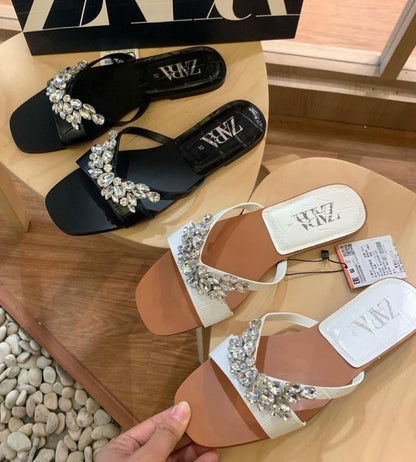 New Arrival – Zara-Inspired Slippers with Brand Box (White)
