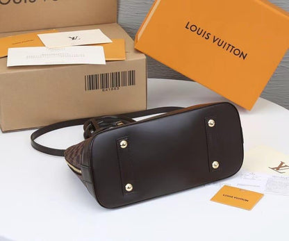 Louis Vuitton-Inspired Alma Mini Women’s Bag – Mini (Brown Checkbox)