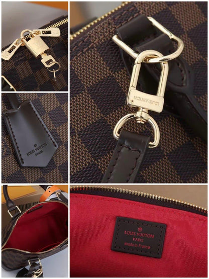 Louis Vuitton-Inspired Alma Mini Women’s Bag – Mini (Brown Checkbox)