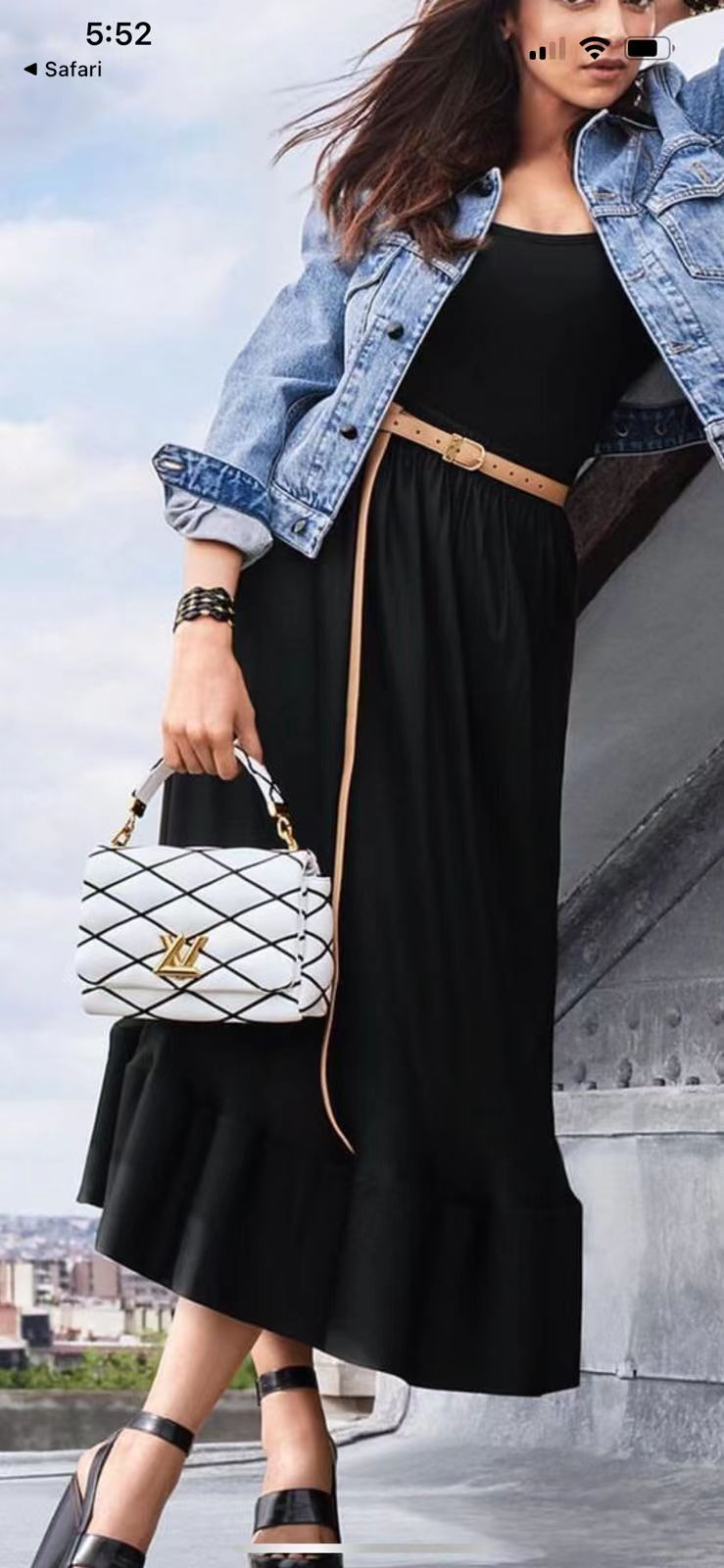 Louis Vuitton-Inspired GO-14 MM Women’s Bag – Premium Quality (White)
