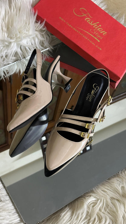 Fashion Steps Ketty Heel – Elegant & Stylish (Beige)
