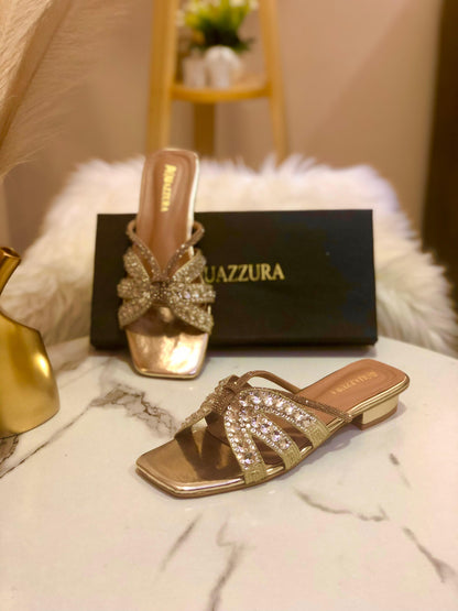 New Arrival – Aquazzura 1 Inch Heel (Gold)