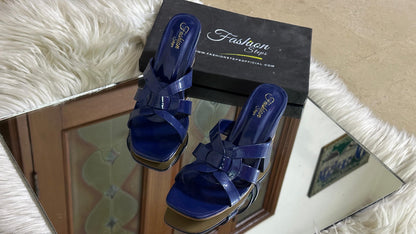 Fashionsteps Block Heel – Elegant & Stylish (Blue)