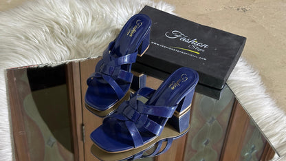 Fashionsteps Block Heel – Elegant & Stylish (Blue)