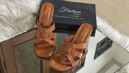 Fashionsteps Block Heel – Elegant & Stylish (Brown)