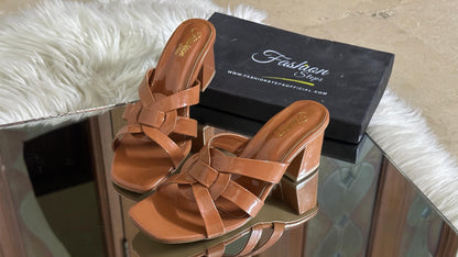 Fashionsteps Block Heel – Elegant & Stylish (Brown)