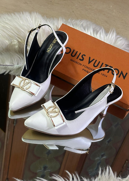 Louis Vuitton Ketty Heel – Timeless Elegance (White)