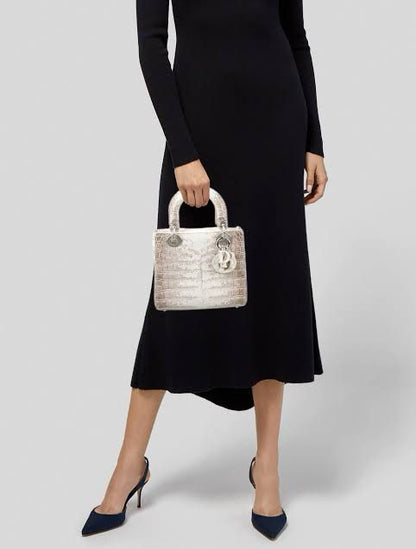 Christian Dior Niloticus Crocodile Himalaya Mini Lady Dior – Timeless Luxury