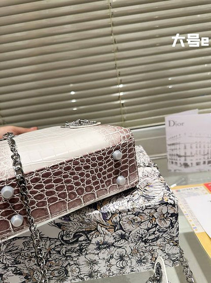 Christian Dior Niloticus Crocodile Himalaya Mini Lady Dior – Timeless Luxury